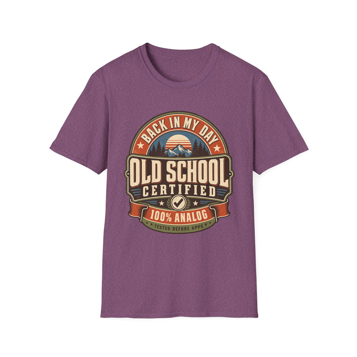 OLD SCHOOL CERTIFIED 100% ANALOG  T-SHIRT