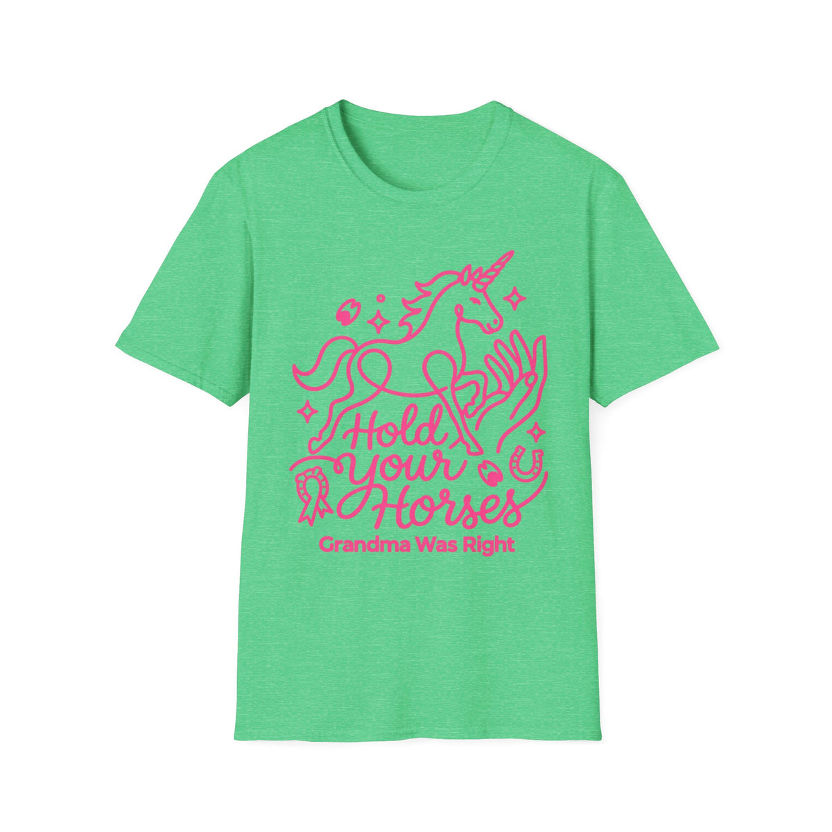 HOLD YOUR HORSE PINK T-SHIRT
