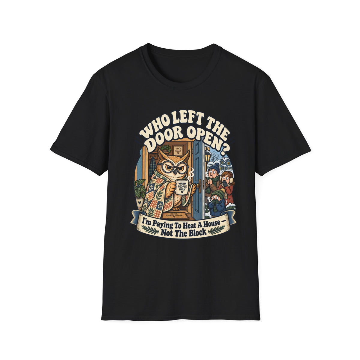 We're You Raised Ma Barn? Owl Graphic T-Shirt — Funny Country Farmhouse Tee