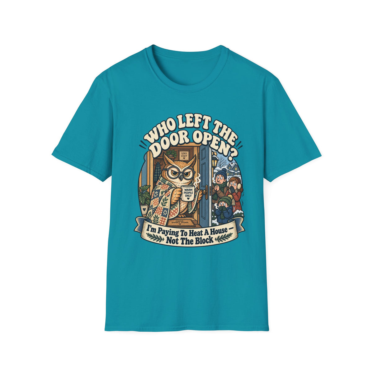 We're You Raised Ma Barn? Owl Graphic T-Shirt — Funny Country Farmhouse Tee