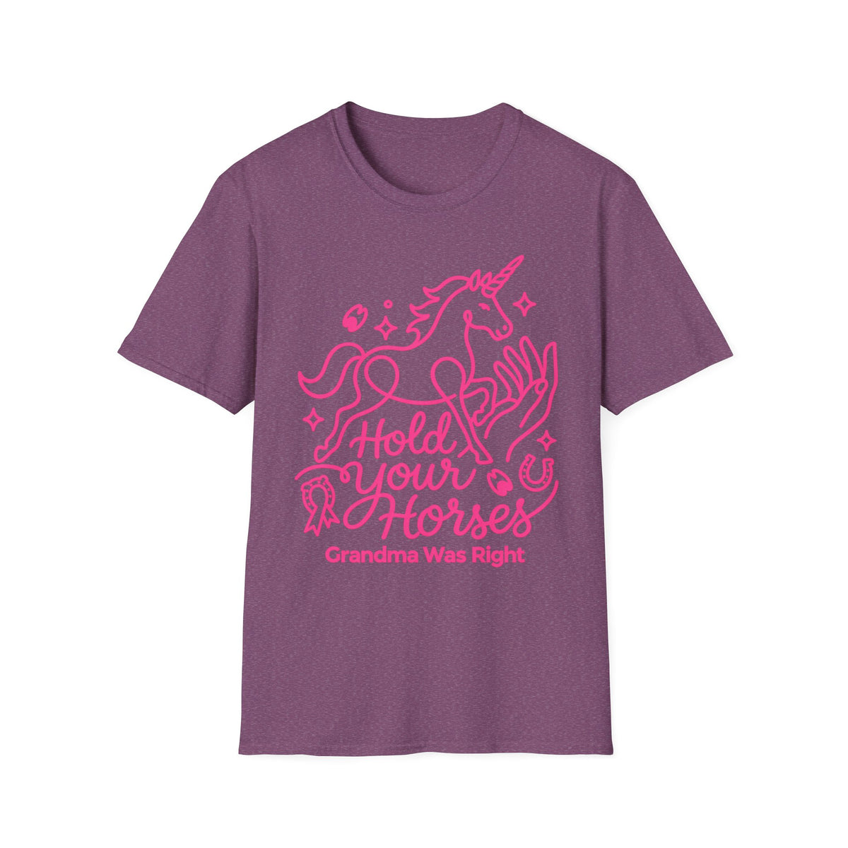 HOLD YOUR HORSE PINK T-SHIRT