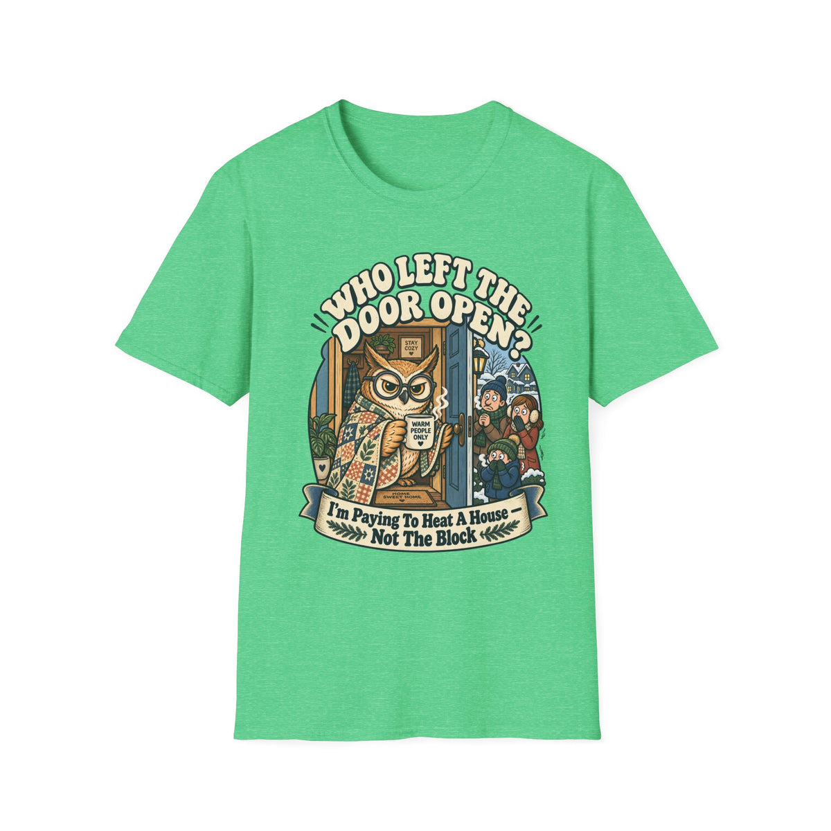 We're You Raised Ma Barn? Owl Graphic T-Shirt — Funny Country Farmhouse Tee