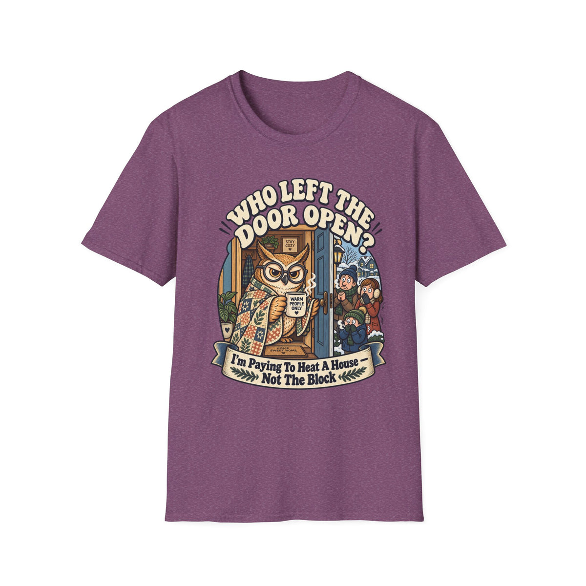 We're You Raised Ma Barn? Owl Graphic T-Shirt — Funny Country Farmhouse Tee